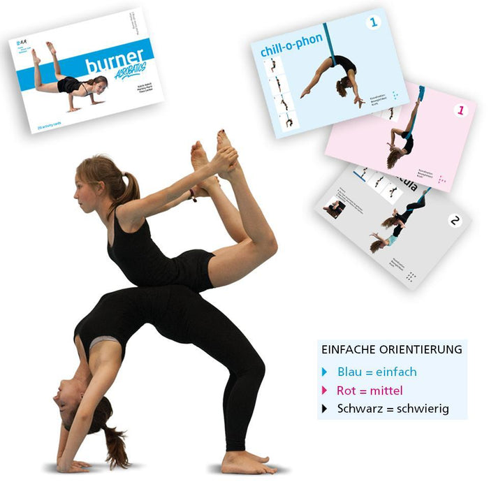 Burner Acrobatics Activity Cards with sleeves