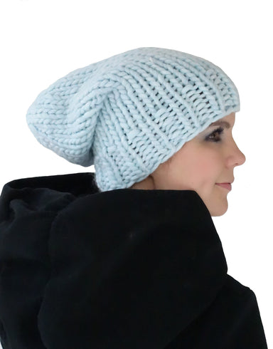 Bonnet Flow en bleu glacé