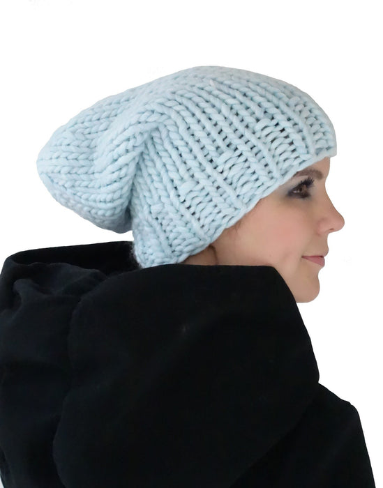 Bonnet Flow en bleu glacé