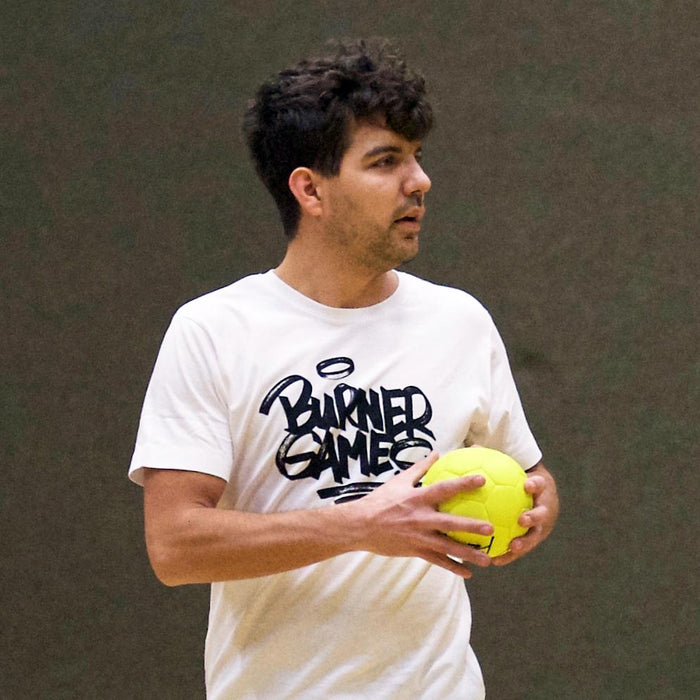T-shirt Burner Games pour hommes blanc